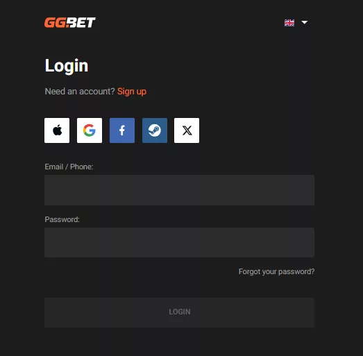 GGBet Registration