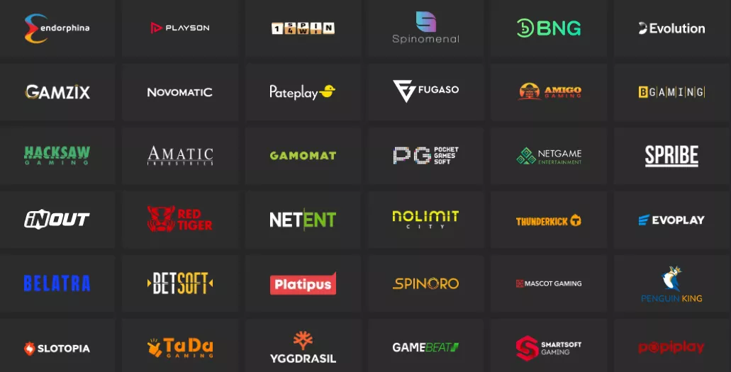 Gambling software providers